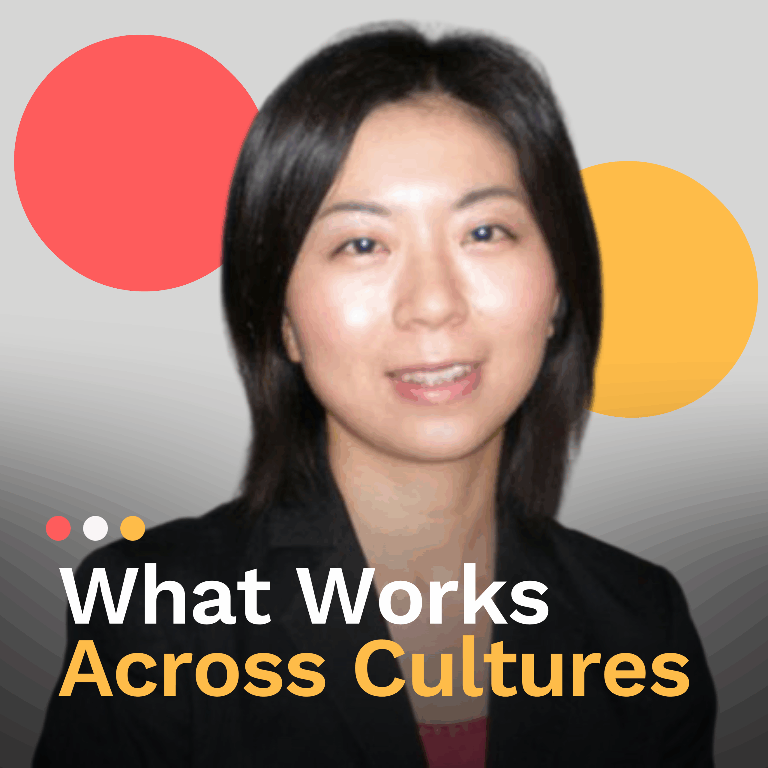 Episode cover art featuring the guest and podcast name: What Works Across Cultures